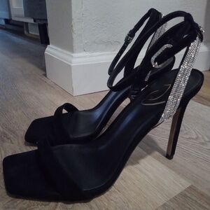 Sam Edelman Black/Rhinestone Formal Heels